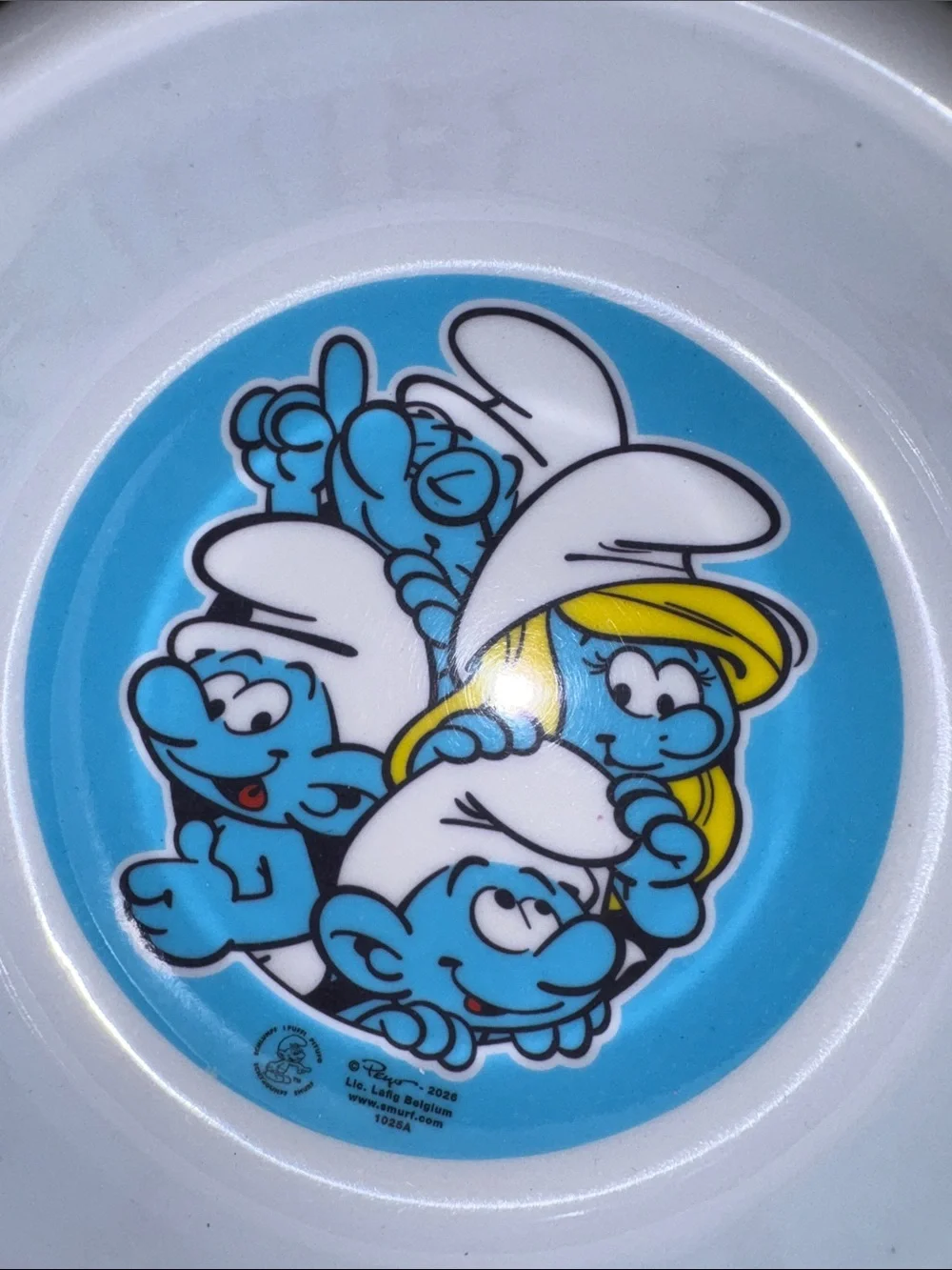 Smurfs Pet Bowl - Plastic with 3 pack of Can Covers